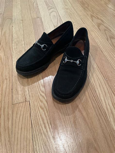 gucci loafers grailed|Gucci suede loafers.